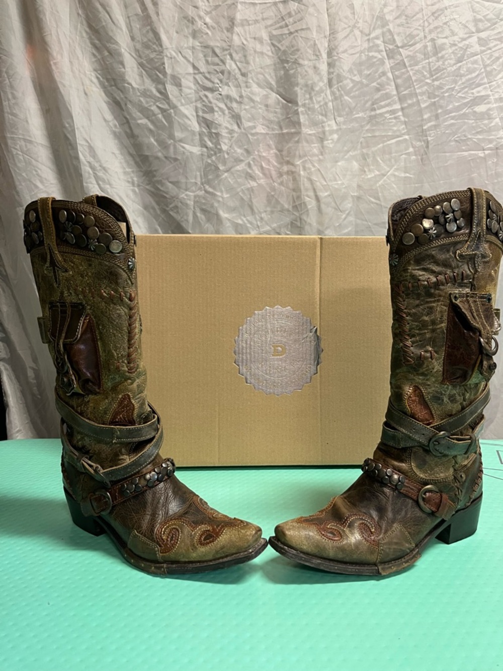Double D by Old Gringo Frontier Trapper Boots Size 9